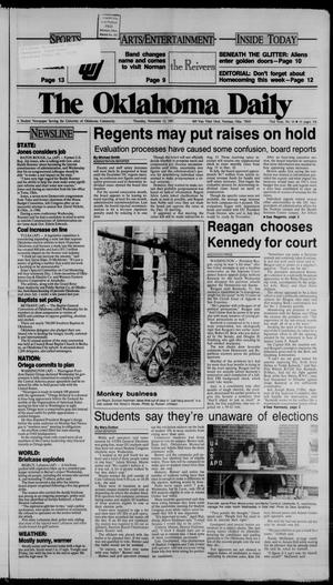 The Oklahoma Daily (Norman, Okla.), Vol. 73, No. 64, Ed. 1 Thursday, November 12, 1987