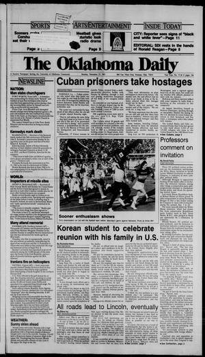 The Oklahoma Daily (Norman, Okla.), Vol. 73, No. 72, Ed. 1 Monday, November 23, 1987