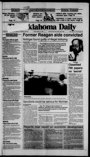 The Oklahoma Daily (Norman, Okla.), Vol. 73, No. 112, Ed. 1 Friday, February 12, 1988