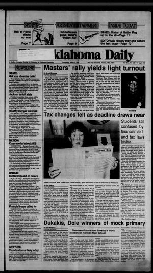 The Oklahoma Daily (Norman, Okla.), Vol. 73, No. 125, Ed. 1 Wednesday, March 2, 1988