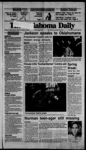 The Oklahoma Daily (Norman, Okla.), Vol. 73, No. 127, Ed. 1 Friday, March 4, 1988