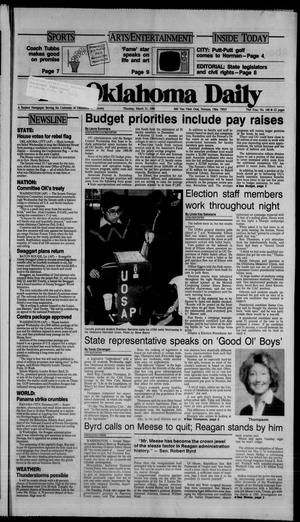 The Oklahoma Daily (Norman, Okla.), Vol. 73, No. 140, Ed. 1 Thursday, March 31, 1988