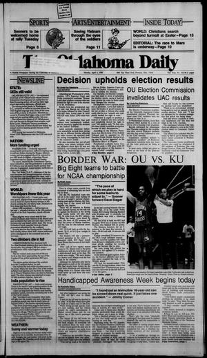 The Oklahoma Daily (Norman, Okla.), Vol. 73, No. 142, Ed. 1 Monday, April 4, 1988