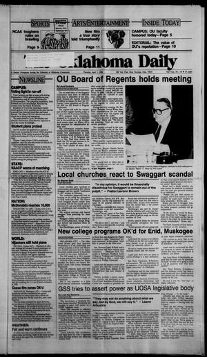 The Oklahoma Daily (Norman, Okla.), Vol. 73, No. 145, Ed. 1 Thursday, April 7, 1988