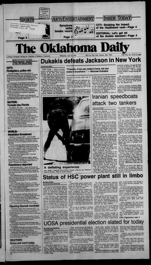 The Oklahoma Daily (Norman, Okla.), Vol. 73, No. 155, Ed. 1 Wednesday, April 20, 1988