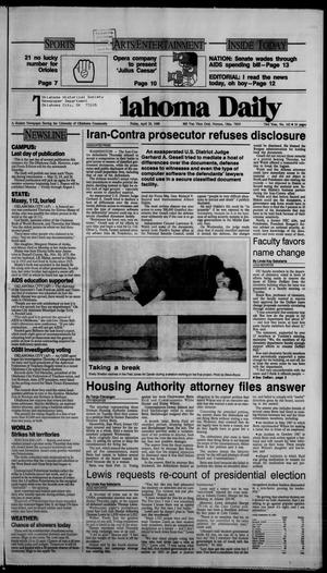 The Oklahoma Daily (Norman, Okla.), Vol. 73, No. 162, Ed. 1 Friday, April 29, 1988