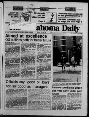 The Oklahoma Daily (Norman, Okla.), Vol. 73, No. 179, Ed. 1 Monday, June 20, 1988