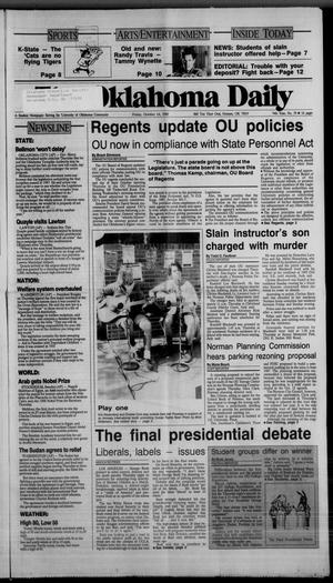 The Oklahoma Daily (Norman, Okla.), Vol. 74, No. 39, Ed. 1 Friday, October 14, 1988