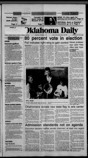 The Oklahoma Daily (Norman, Okla.), Vol. 74, No. 55, Ed. 1 Wednesday, November 2, 1988