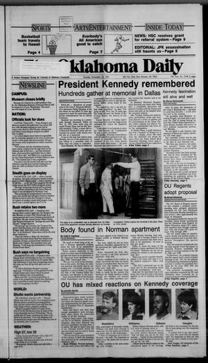 The Oklahoma Daily (Norman, Okla.), Vol. 74, No. 70, Ed. 1 Tuesday, November 22, 1988