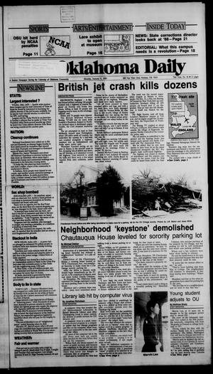 The Oklahoma Daily (Norman, Okla.), Vol. 73, No. 86, Ed. 1 Monday, January 9, 1989