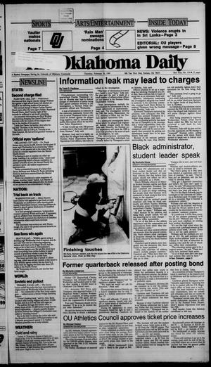 The Oklahoma Daily (Norman, Okla.), Vol. 73, No. 114, Ed. 1 Thursday, February 16, 1989
