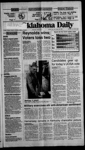 The Oklahoma Daily (Norman, Okla.), Vol. 73, No. 133, Ed. 1 Wednesday, March 22, 1989