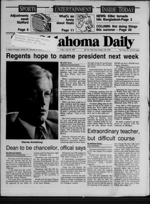 The Oklahoma Daily (Norman, Okla.), Vol. 73, No. 161, Ed. 1 Friday, April 28, 1989