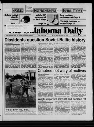 The Oklahoma Daily (Norman, Okla.), Vol. 73, No. 166, Ed. 1 Friday, June 2, 1989