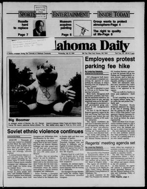 Primary view of object titled 'The Oklahoma Daily (Norman, Okla.), Vol. 73, No. 198, Ed. 1 Wednesday, July 19, 1989'.