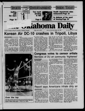 Primary view of object titled 'The Oklahoma Daily (Norman, Okla.), Vol. 73, No. 205, Ed. 1 Friday, July 28, 1989'.