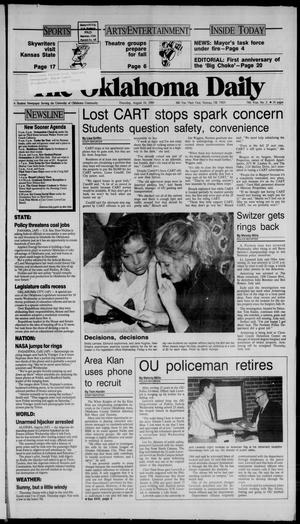 The Oklahoma Daily (Norman, Okla.), Vol. 74, No. 2, Ed. 1 Thursday, August 24, 1989