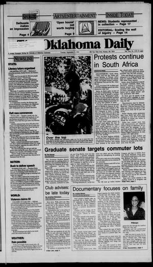 The Oklahoma Daily (Norman, Okla.), Vol. 74, No. 10, Ed. 1 Tuesday, September 5, 1989