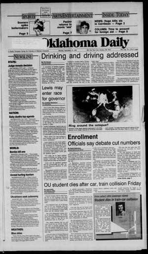 The Oklahoma Daily (Norman, Okla.), Vol. 74, No. 19, Ed. 1 Monday, September 18, 1989