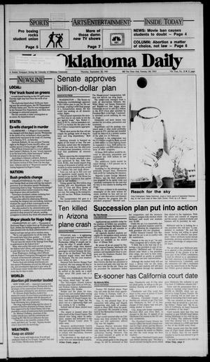 The Oklahoma Daily (Norman, Okla.), Vol. 74, No. 28, Ed. 1 Thursday, September 28, 1989