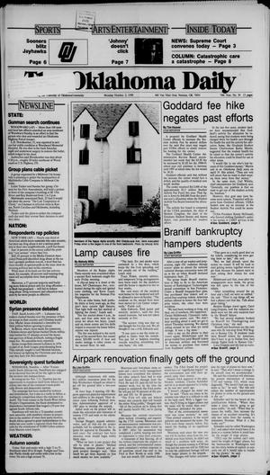 The Oklahoma Daily (Norman, Okla.), Vol. 74, No. 30, Ed. 1 Monday, October 2, 1989