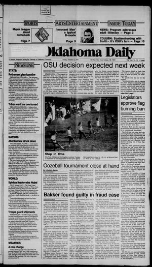 The Oklahoma Daily (Norman, Okla.), Vol. 74, No. 34, Ed. 1 Friday, October 6, 1989