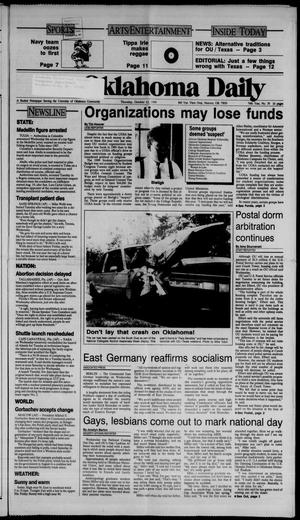 The Oklahoma Daily (Norman, Okla.), Vol. 74, No. 39, Ed. 1 Thursday, October 12, 1989