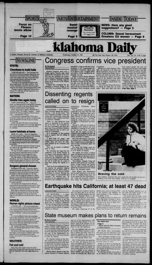 The Oklahoma Daily (Norman, Okla.), Vol. 74, No. 42, Ed. 1 Wednesday, October 18, 1989