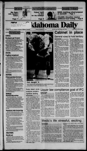 The Oklahoma Daily (Norman, Okla.), Vol. 74, No. 70, Ed. 1 Monday, November 27, 1989