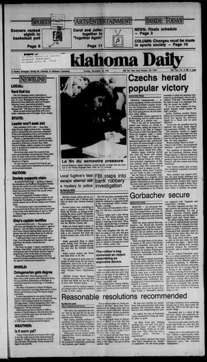 The Oklahoma Daily (Norman, Okla.), Vol. 74, No. 81, Ed. 1 Tuesday, December 12, 1989