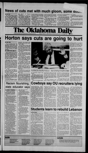 The Oklahoma Daily (Norman, Okla.), Vol. 72, No. 111, Ed. 1 Thursday, February 13, 1986