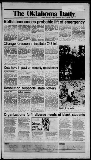 The Oklahoma Daily (Norman, Okla.), Vol. 72, No. 125, Ed. 1 Wednesday, March 5, 1986