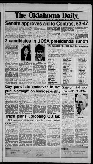 The Oklahoma Daily (Norman, Okla.), Vol. 72, No. 137, Ed. 1 Friday, March 28, 1986