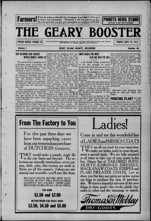 The Geary Booster (Geary, Okla.), Vol. 1, No. 48, Ed. 1 Friday, September 12, 1913