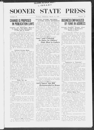 Sooner State Press (Norman, Okla.), Vol. 21, No. 26, Ed. 1 Saturday, March 16, 1929