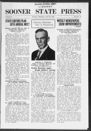Sooner State Press (Norman, Okla.), Vol. 21, No. 32, Ed. 1 Saturday, April 27, 1929