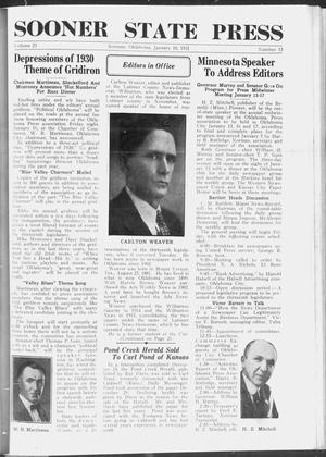 Sooner State Press (Norman, Okla.), Vol. 23, No. 15, Ed. 1 Saturday, January 10, 1931