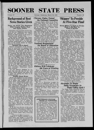 Sooner State Press (Norman, Okla.), Vol. 27, No. 28, Ed. 1 Saturday, March 30, 1935