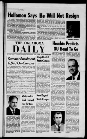 The Oklahoma Daily (Norman, Okla.), Vol. 56, No. 171, Ed. 1 Wednesday, June 24, 1970
