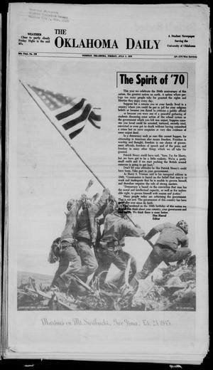 The Oklahoma Daily (Norman, Okla.), Vol. 1, No. 178, Ed. 1 Friday, July 3, 1970