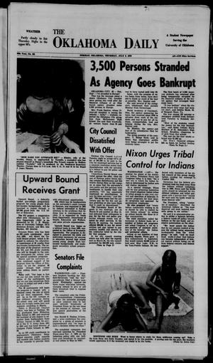 The Oklahoma Daily (Norman, Okla.), Vol. 1, No. 181, Ed. 1 Thursday, July 9, 1970