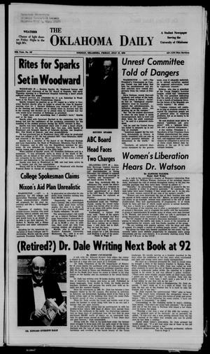 The Oklahoma Daily (Norman, Okla.), Vol. 1, No. 187, Ed. 1 Friday, July 17, 1970