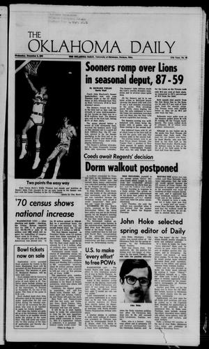 The Oklahoma Daily (Norman, Okla.), Vol. 1, No. 66, Ed. 1 Wednesday, December 2, 1970