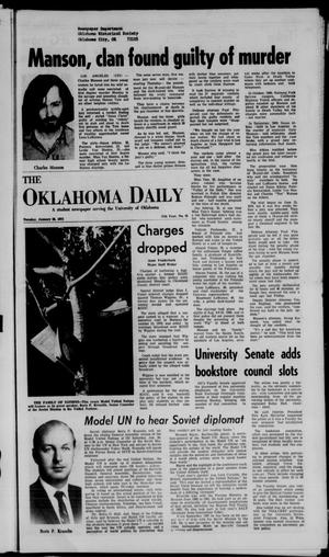 The Oklahoma Daily (Norman, Okla.), Vol. 57, No. 85, Ed. 1 Tuesday, January 26, 1971