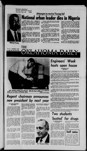 Primary view of object titled 'The Oklahoma Daily (Norman, Okla.), Vol. 57, No. 118, Ed. 1 Friday, March 12, 1971'.
