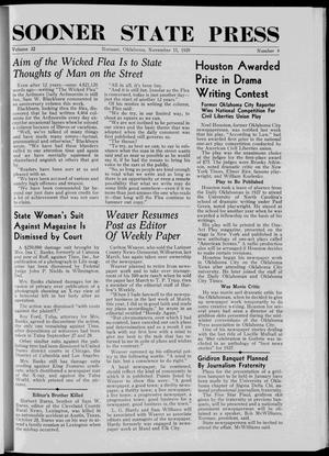 Sooner State Press (Norman, Okla.), Vol. 32, No. 9, Ed. 1 Saturday, November 11, 1939