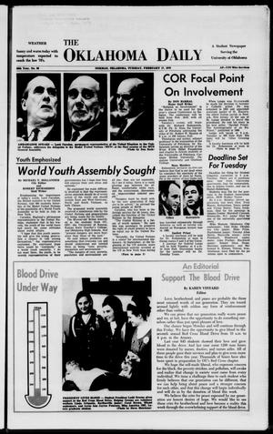 The Oklahoma Daily (Norman, Okla.), Vol. 56, No. 96, Ed. 1 Tuesday, February 17, 1970