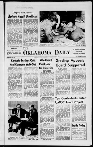 The Oklahoma Daily (Norman, Okla.), Vol. 56, No. 101, Ed. 1 Tuesday, February 24, 1970
