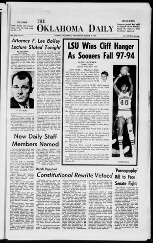 The Oklahoma Daily (Norman, Okla.), Vol. 56, No. 117, Ed. 1 Wednesday, March 18, 1970